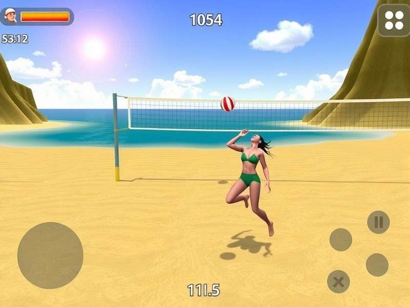 Sunny Sand Volley Gameplay Screenshot
